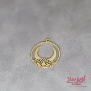 گردنبند ماه و گل نیلوفر کد 101533