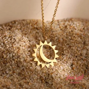 گردنبند ماه و خورشید کد 101545