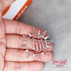 گردنبند ماه و خورشید و طبیعت کد 101552