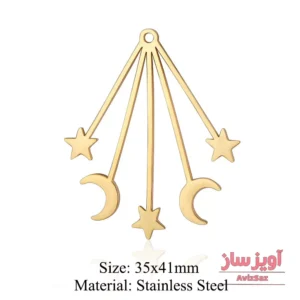 گردنبند ماه و ستاره کد 101564