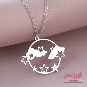 گردنبند ستاره کره زمین و ابر کد 101570