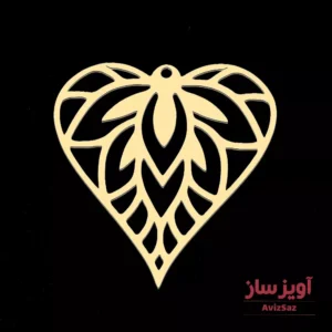 گردنبند برگ مدل قلب کد 101610