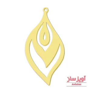 گردنبند برگ موج دار کد 101623