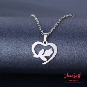 گردنبند قلب گل کد 101700