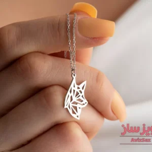 گردنبند گربه هندسی کد 101782