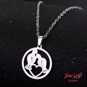 گردنبند کبوتر و قلب کد 101868