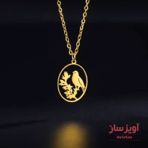 گردنبند پرنده و شاخه کد 101897