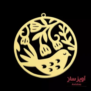 گردنبند پرنده و گل کد 101907