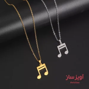 گردنبند نوت موسیقی کد 101920