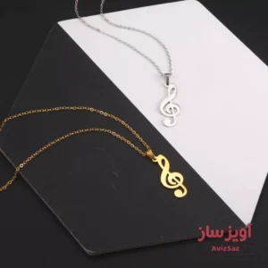گردنبند نوت موسیقی کد 101921