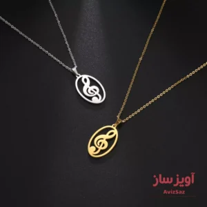 گردنبند نوت موسیقی کد 101922