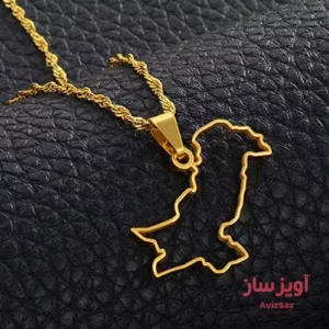 گردنبند نقشه پاکستان کد 101927