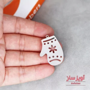 گردنبند کریسمس دستکش برفی کد 101956