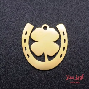 گردنبند نعل و گل شبدر کد 102043