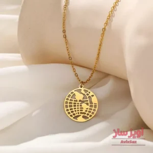 گردنبند کره زمین کد 102070
