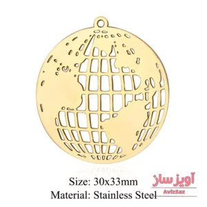 گردنبند کره زمین کد 102071