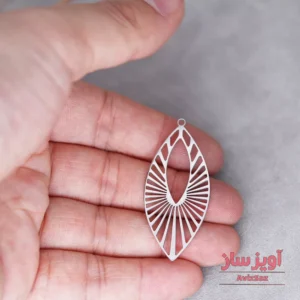گردنبند هندسی بیضی کد 102088
