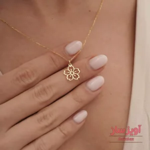 گردنبند گل شبدر کد 102105