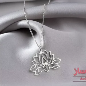 گردنبند گل نیلوفر (گل لوتوس) کد 102129