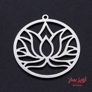 گردنبند گل نیلوفر کد 102132