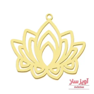 گردنبند گل نیلوفر کد 102138
