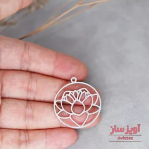 گردنبند گل نیلوفر کد 102139