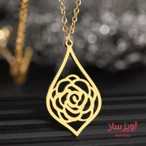 گردنبند گل رز کد 102141