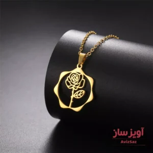 گردنبند گل رز کد 102145