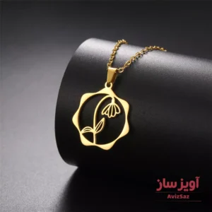 گردنبند گل زنبق کد 102148