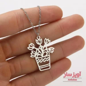 گردنبند گل گلدون کد 102151