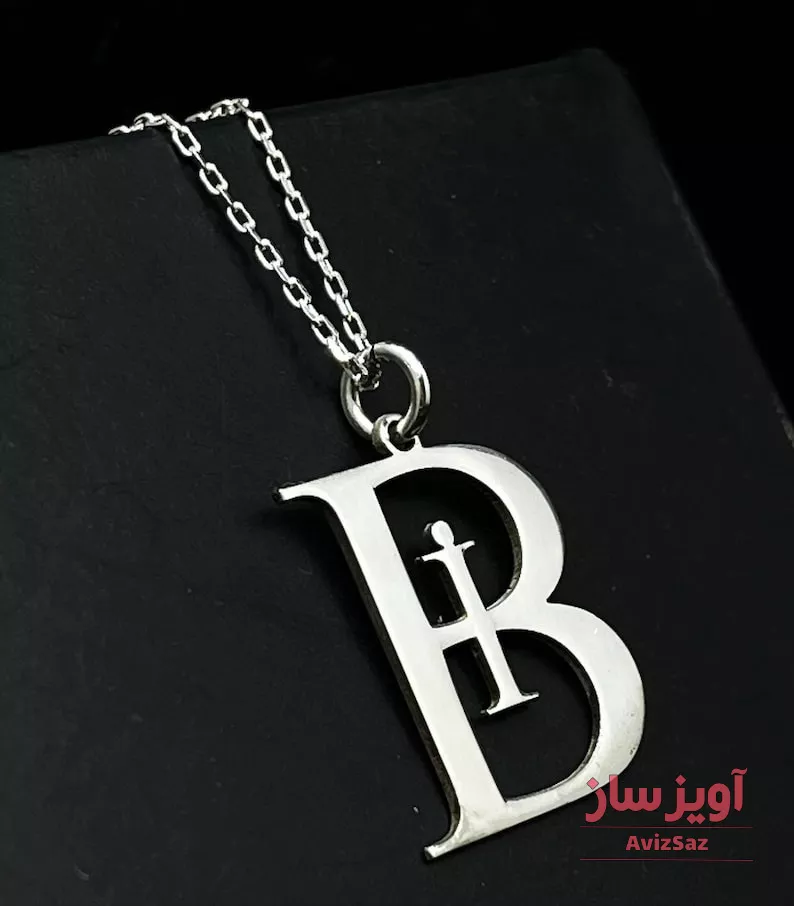 گردنبند حروف B وI کد 102173