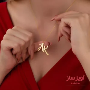 گردنبند حروف A وK کد 102175