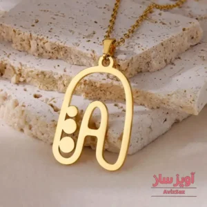 گردنبند حرف انگلیسی A فونت فانتزی کد 102188