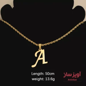 گردنبند حرف انگلیسی A کد 102189