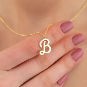 گردنبند حرف انگلیسی B کد 102197
