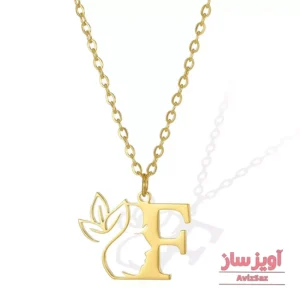 گردنبند حرف انگلیسی F کد 102236