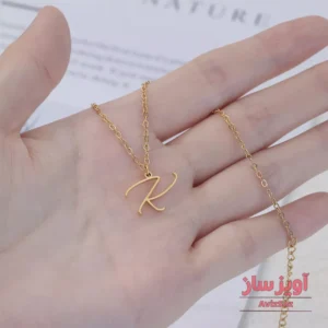 گردنبند حرف انگلیسی K کد 102263
