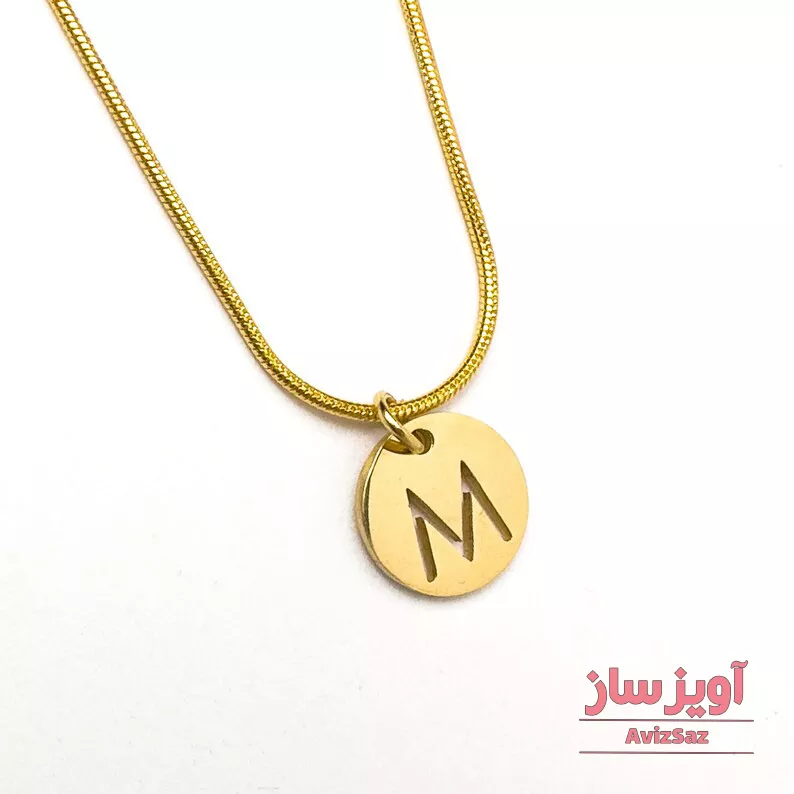 گردنبند حرف انگلیسی M کد 102283