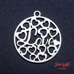 گردنبند عشق به انگلیسی (love) با قلب کد 102360