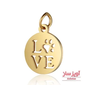 گردنبند عشق به انگلیسی (love) با پنجه کد 102361