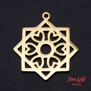 گردنبند هندسی و قلب کد 102442