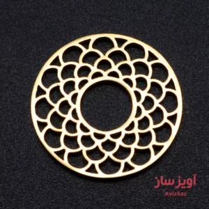 گردنبند دایره هندسی کد 102444