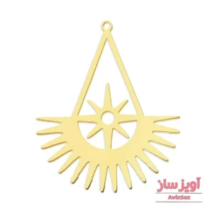 گردنبند هندسی با ستاره شمالی کد 102461