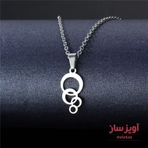گردنبند دایره هندسی کد 102470