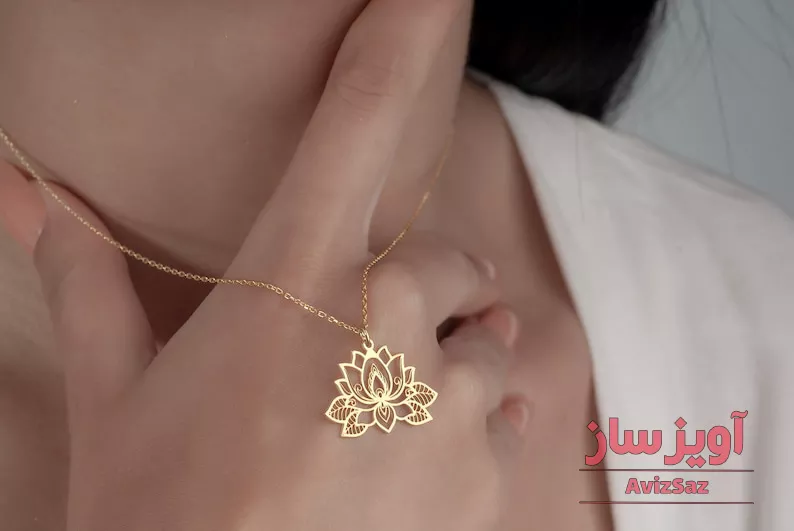 گردنبند یوگا (گل لوتوس) کد 102483
