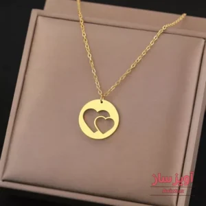 گردنبند قلب تو خالی کد 102485