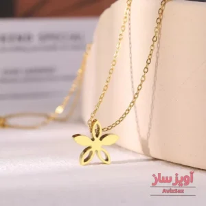 گردنبند گل پنج پر کد 102488
